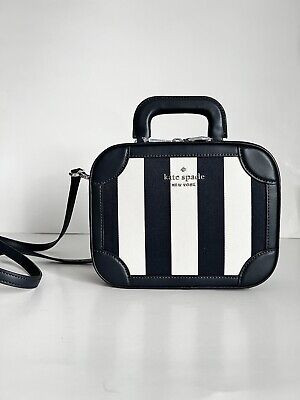 KATE SPADE Striped Navy Blue Traveler Trunk Sailor Crossbody Purse Bag  | eBay | eBay UK