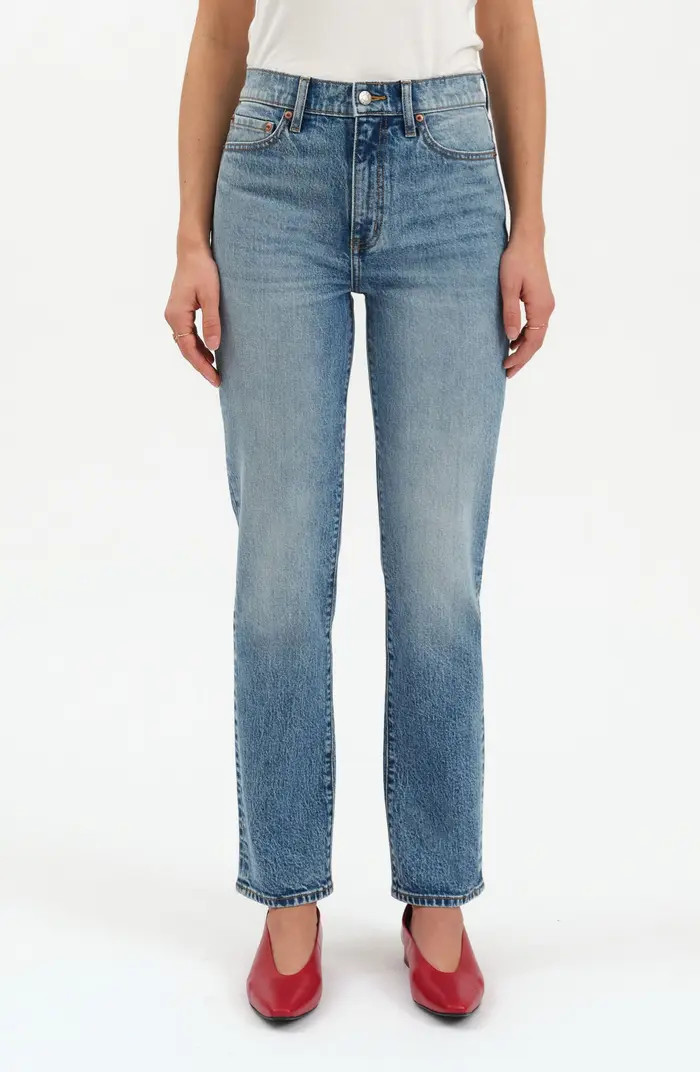 Smarty Pants High Waist Slim Straight Ankle Jeans | Nordstrom