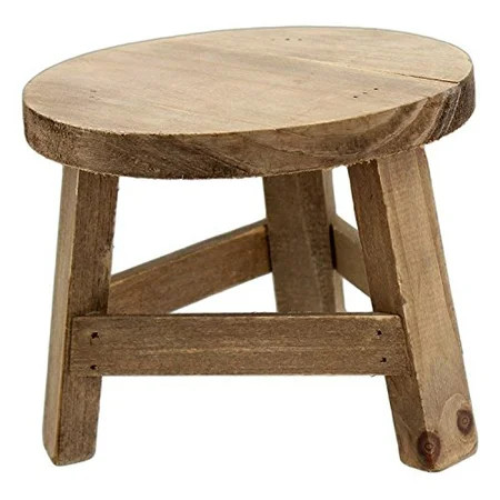 Park Hill 5.5"" x 7"" Wooden Mini Stool Display Stand | Walmart (US)