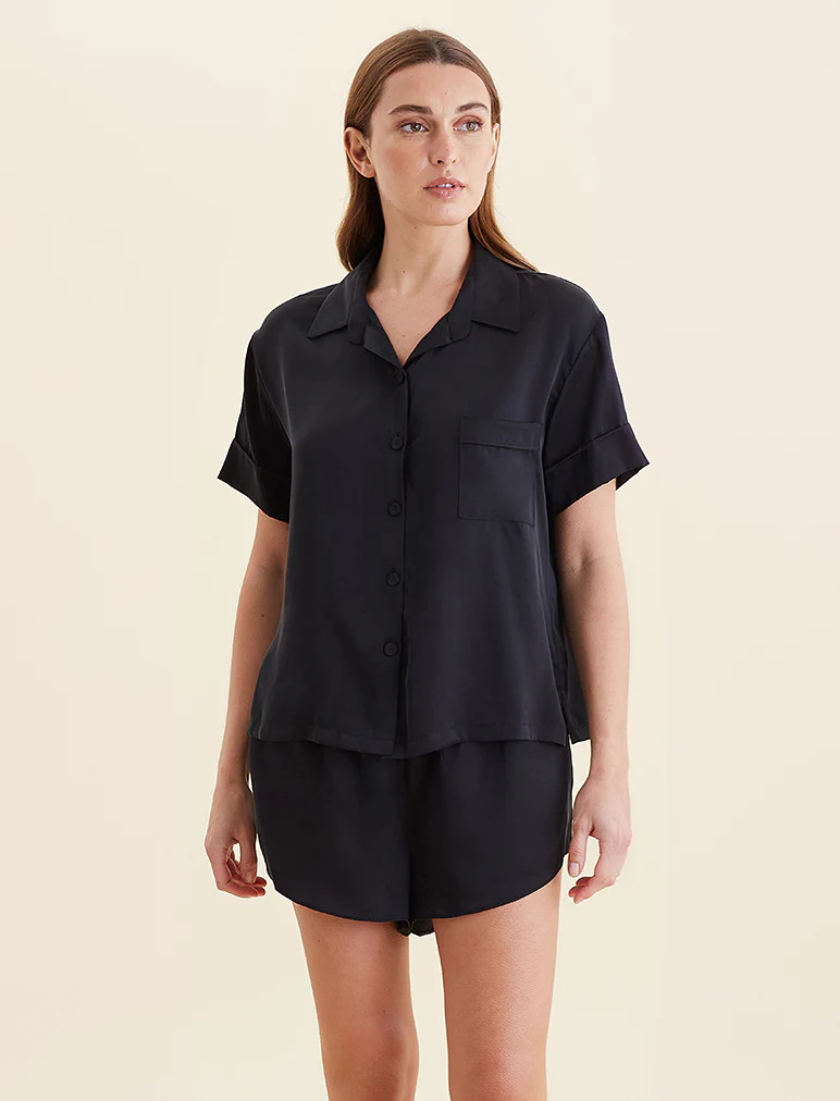 Audrey Washable Silk Boxer PJ | Papinelle Sleepwear US
