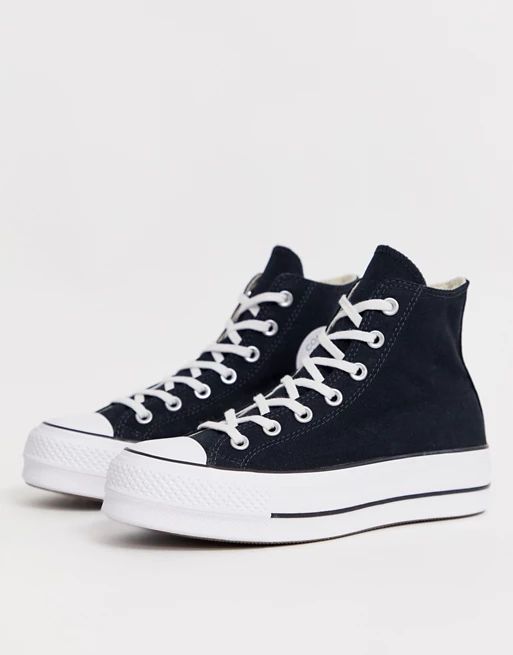 Converse – Chuck Taylor Hi Lift – Schwarze Plateau-Sneaker | ASOS (Global)