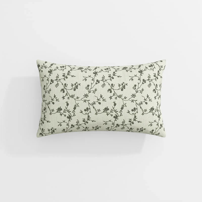 Britt Bengoechea Print Linen Cotton Pillow Cover | TWOPAGES