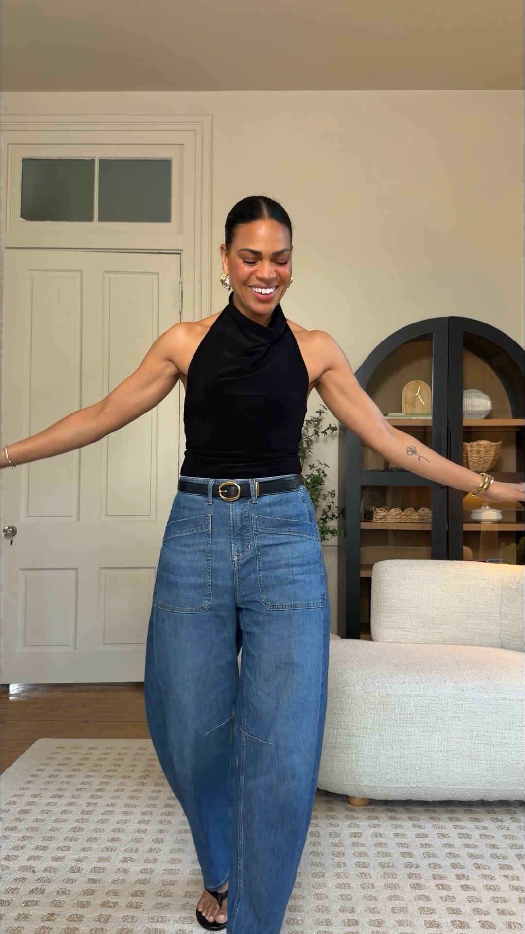 The PERFECT Lightweight denim for summer. It’s the Spanx Supersmooth Authentic 360 lightweight and it’s PERFECTION! I’m wearing small, my true size. Regular length. I’m 5’4”. These jeans feel like the most comfy tissue weight - soft with a tiny bit of stretch and just enough shape and structure. USE MY CODE ANNAGXSPANX for 15% off your first order and free shipping - only applies to regular price items 

#LTKTall #LTKootd #LTKPetite