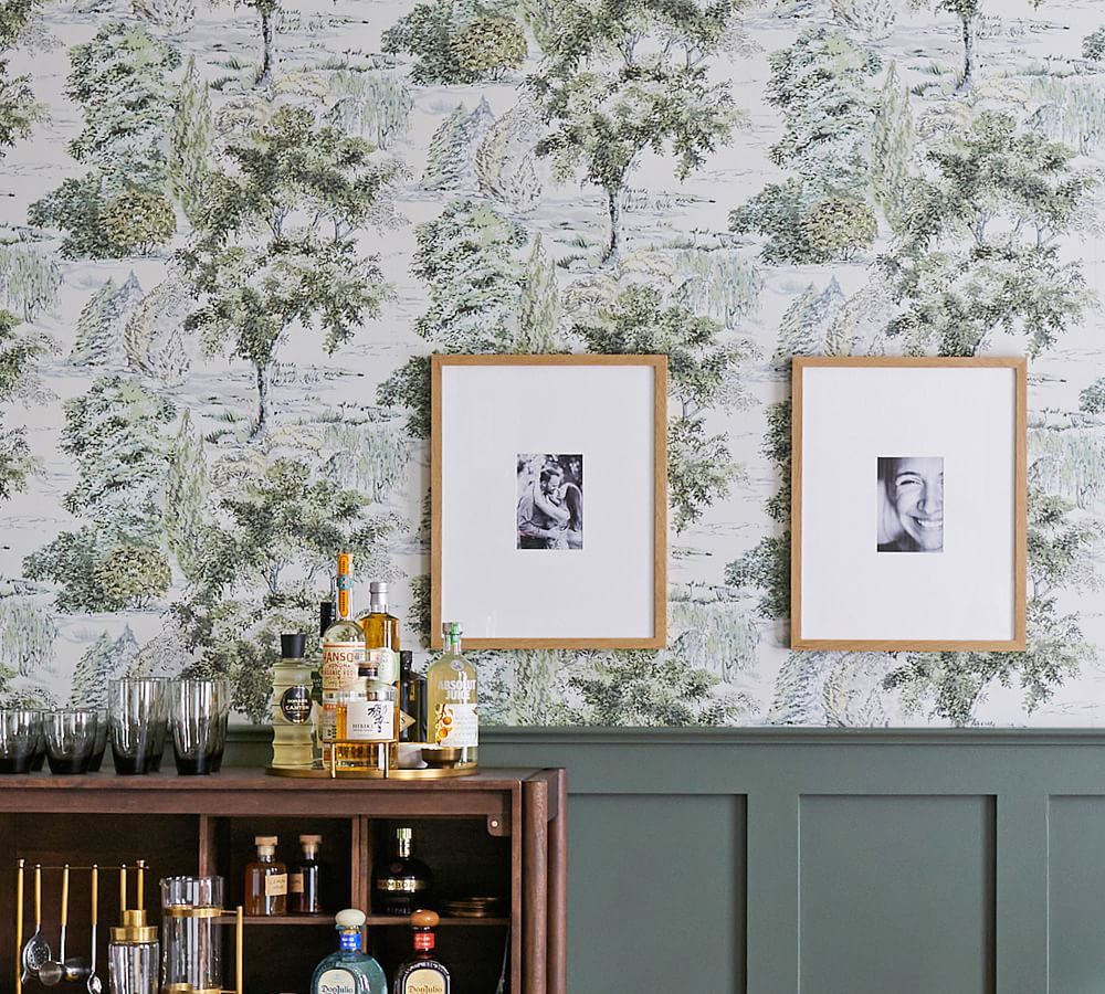 Scenic Tree Toile Removable Wallpaper | Pottery Barn (US)