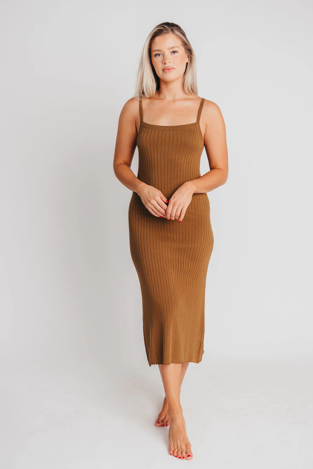 Off the Grid Maxi Dress in Olive Brown | Worth Collective