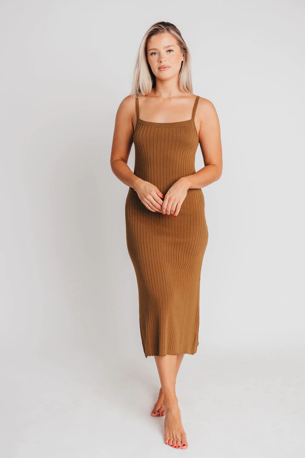 Off the Grid Maxi Dress in Olive Brown | Worth Collective