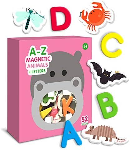 Curious Columbus Animal Magnets For Kids. Includes Alphabet Letters. Set of 52 Pieces. Foam Educatio | Amazon (US)