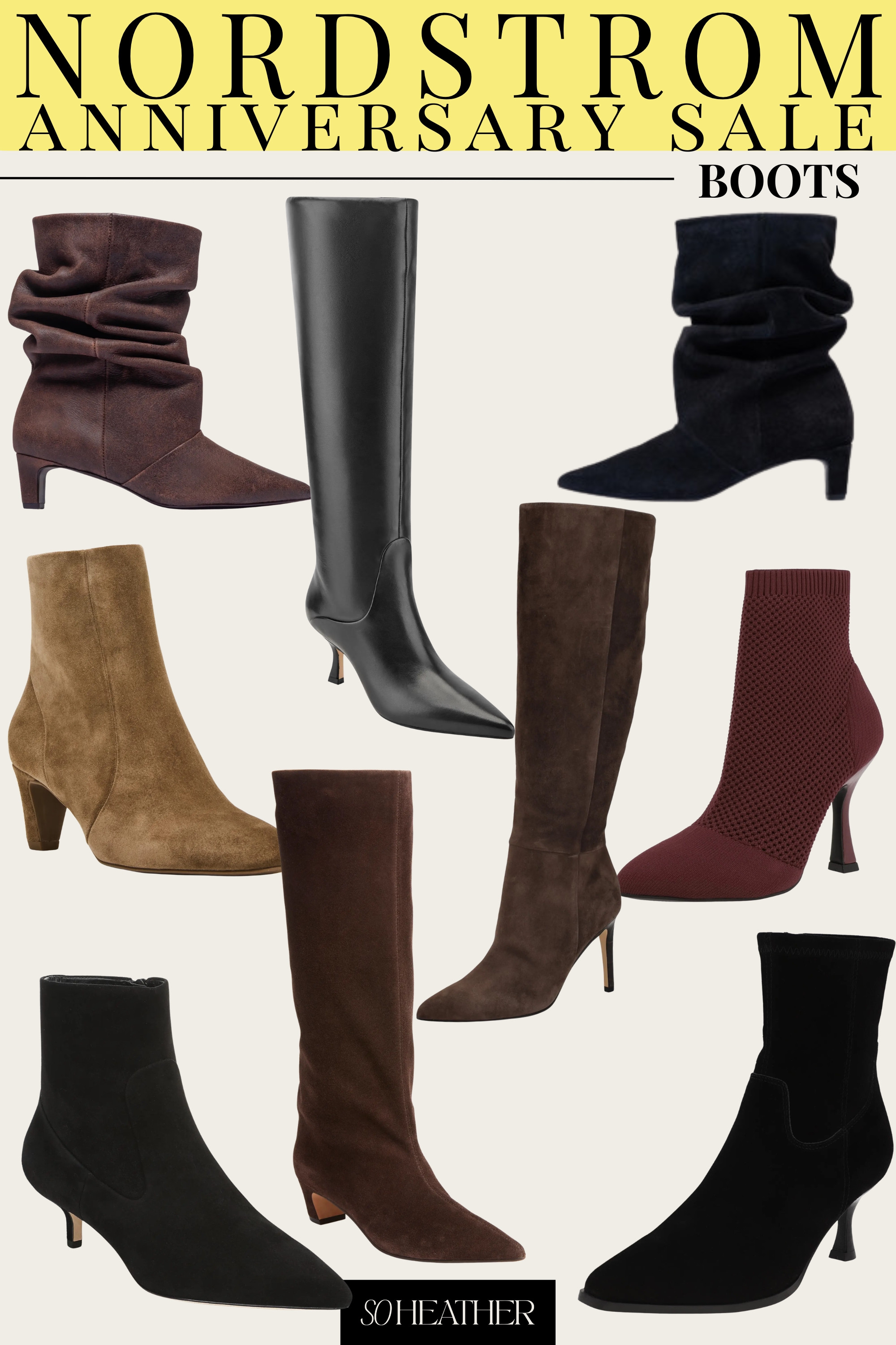 Nordstrom Anniversary Sale boots are always some of the first pieces to sell out, and these ankle boots, knee-high boots, and statement styles are so good for fall. Start your wish list now by clicking the ❤️ on your favorites so you can check out quickly when your shopping window opens. #NSale #LTKShoeCrush

#LTKOver40#LTKSeasonal#LTKOver40#LTKSaleAlert 

 