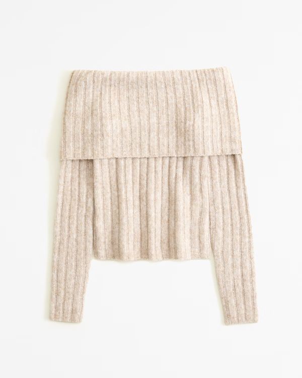 Women's Off-The-Shoulder Sweater Top | Women's Tops | Abercrombie.com | Abercrombie & Fitch (US)
