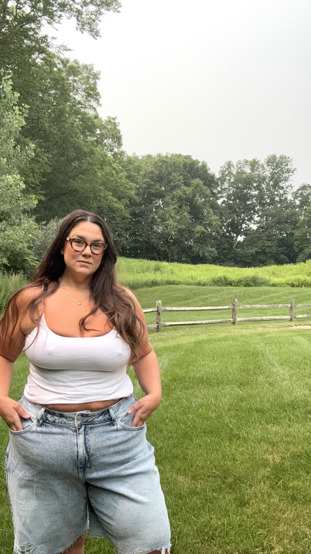 trying to embrace shorts / wearing these long jorts shorts Bermuda shorts denim shorts in size 20 plus size shorts

#LTKPlusSize #LTKSeasonal #LTKmomlife