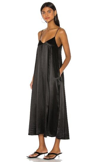 Satin Strappy Ankle Length Dress | Revolve Clothing (Global)