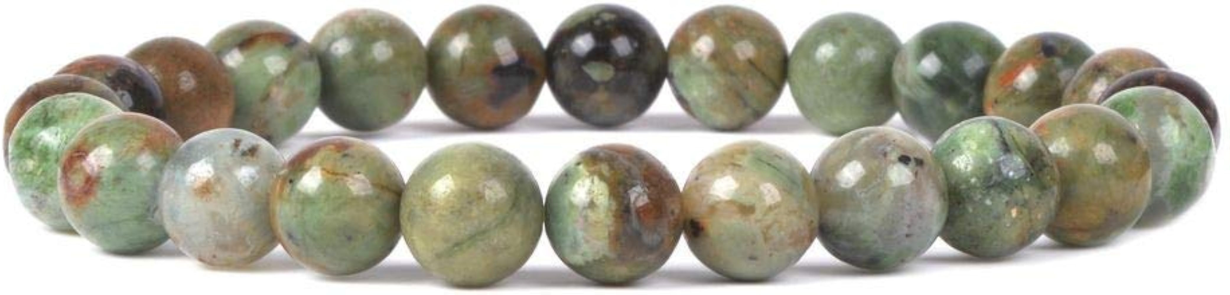 Justinstones Gem Semi Precious Gemstone 8mm Round Beads Stretch Bracelet 7 Inch Unisex | Amazon (US)