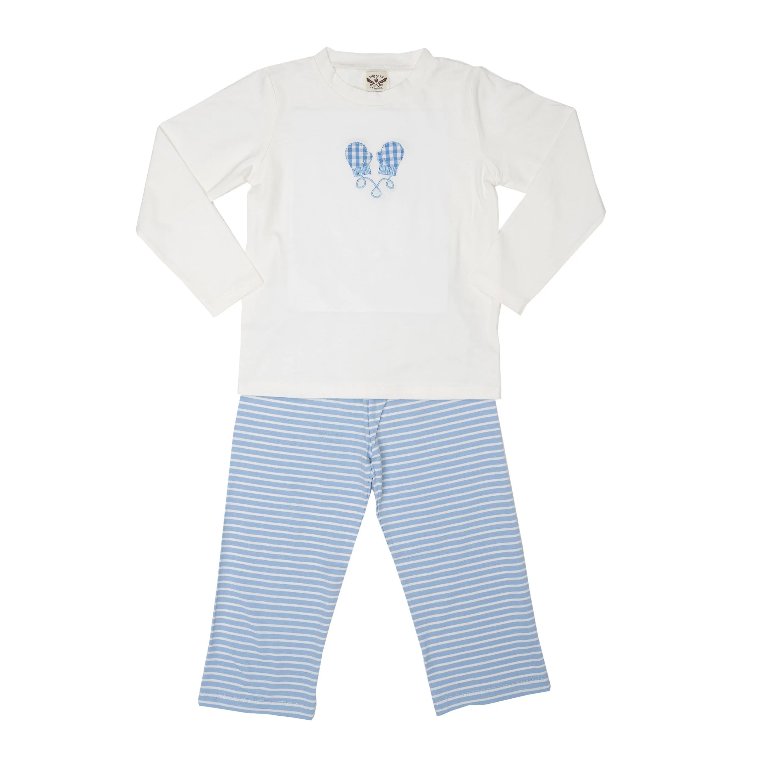 Blue Striped Knit Boy Pants | The Oaks Apparel Company