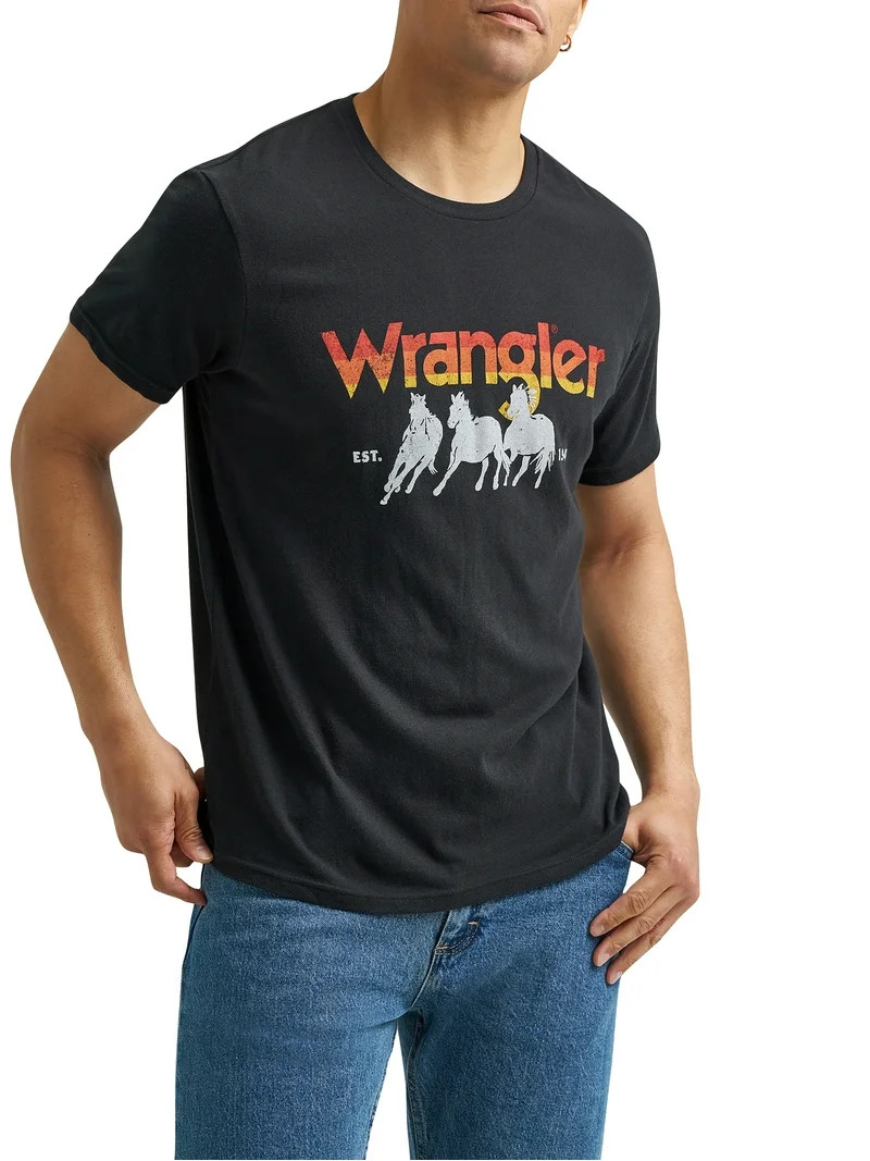 Wrangler® Men's and Big Men's Regular Fit Short Sleeve Graphic Tee, Sizes S-3XL | Walmart (US)