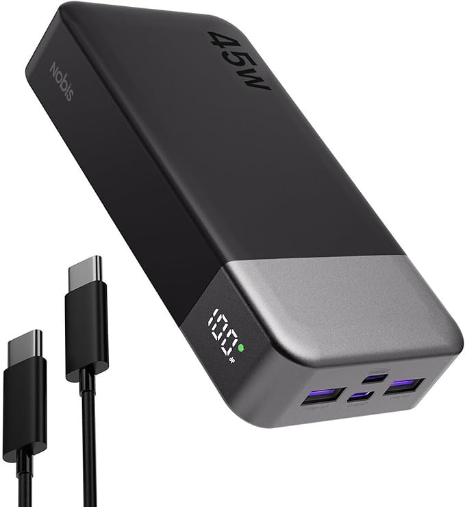NOBIS Portable Charger, 20000mAh Power Bank, 45W Power Bank Fast Charging, Battery Pack with C to... | Amazon (US)