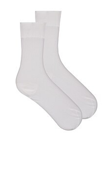 Wolford Monofil Socks in White from Revolve.com | Revolve Clothing (Global)
