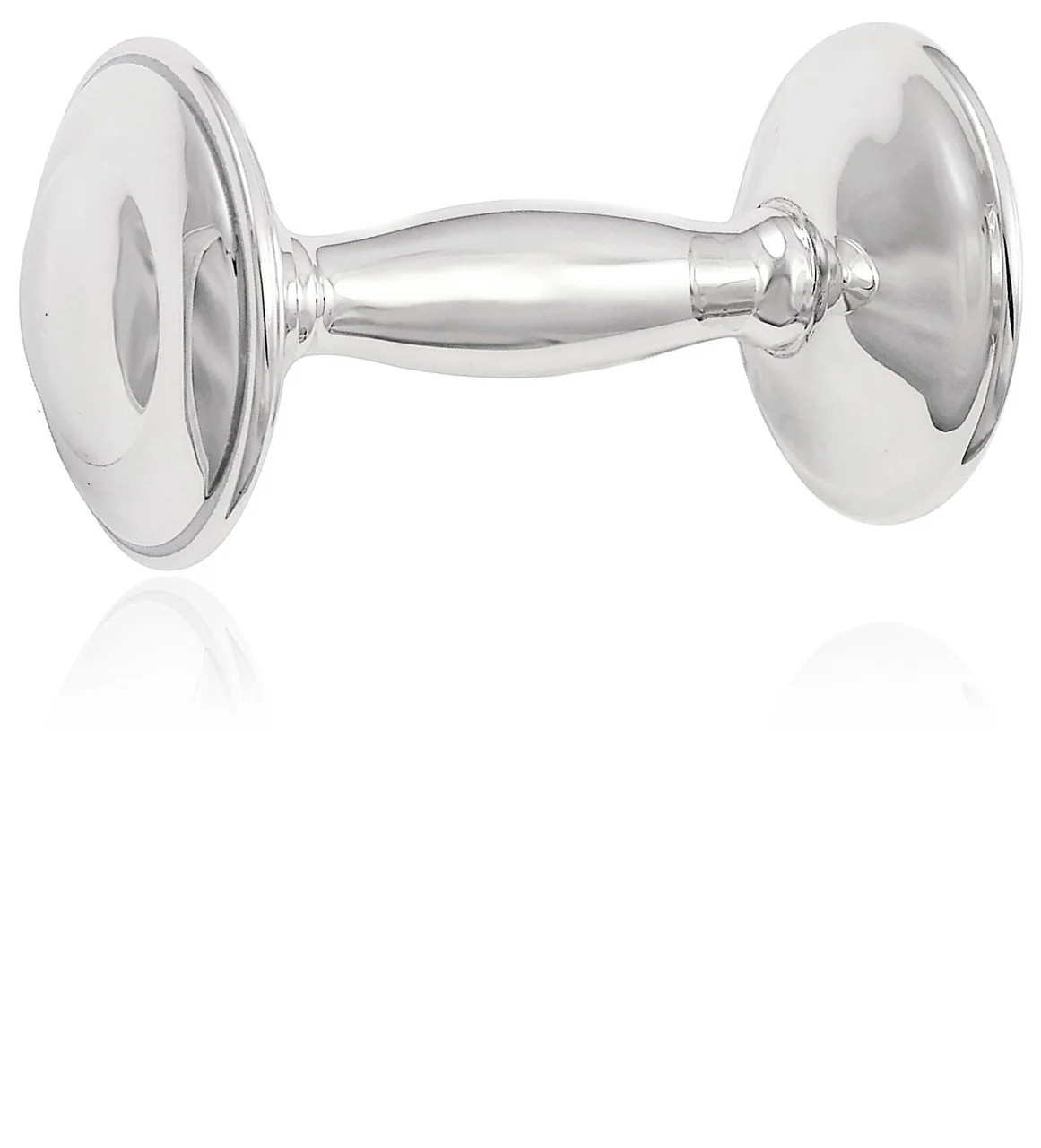 Plain Sterling Silver Baby Rattle | Fête
