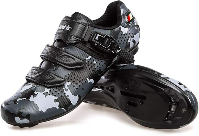 Santic Cycling Shoes Road Bike Shoes Spin Shoes with Buckle | Amazon (US)