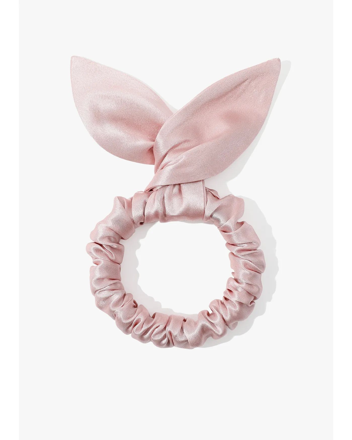 Cute Bunny Ears Silk Scrunchie | LilySilk