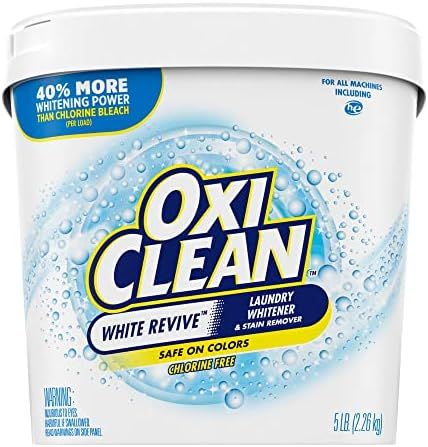 OxiClean White Revive Laundry Whitener Stain Remover, 5 Lbs | Amazon (US)