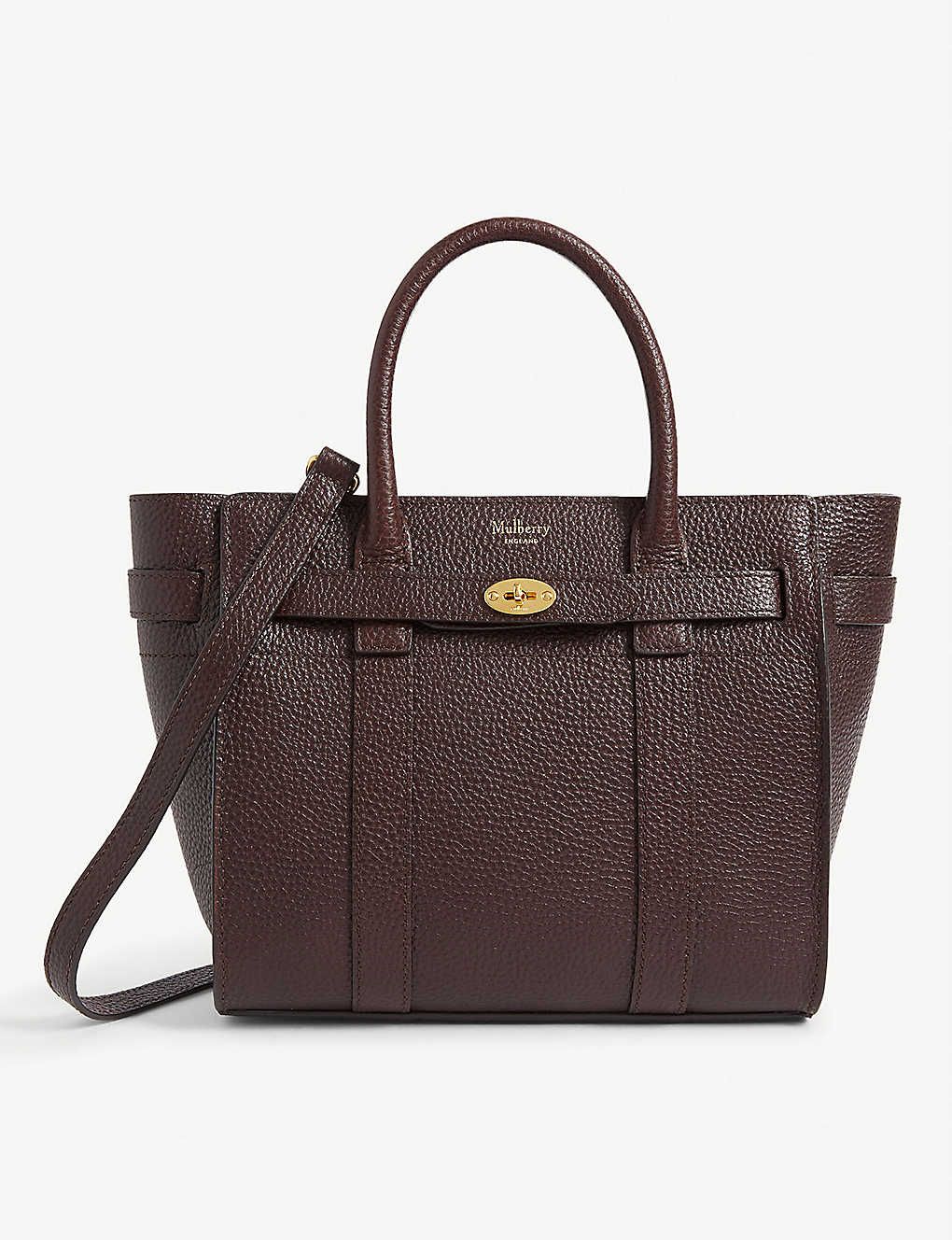 Bayswater mini grained-leather tote | Selfridges