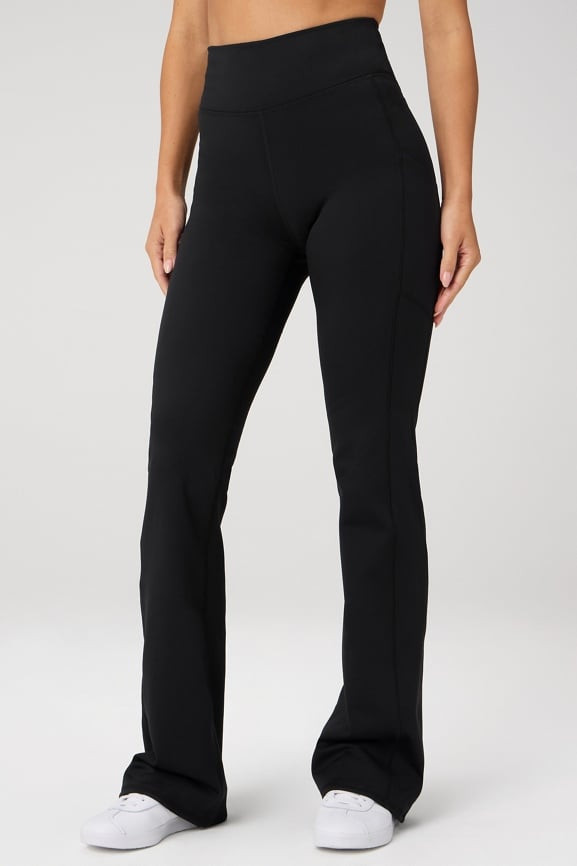 Pantalon évasé taille haute avec poches Cold Weather | Fabletics Europe