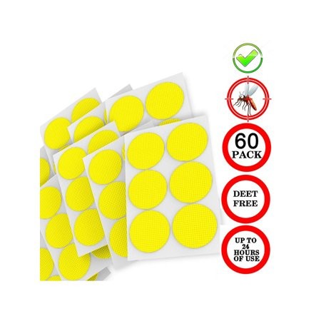 60PCS Mosquito Repellent Killer Sticker Natural Patches Resealable Non-Toxic 24-Hour Protection Patc | Walmart (US)