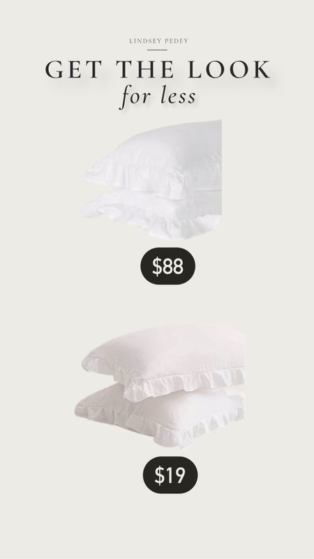 Get the designer look for less on the McGee and co ruffle shams! Found them on Amazon for way less! I used these in Emma’s room & love! Linked all her bedding below  

Use code LINDSEYPEDEY for 10% off $100 at McGee and Co. 

Bedding, bedroom, bedroom decor, shams, pillow case, sheets, girls bedroom, romantic bedding, spring, girls bedding, Amazon home, Amazon find, home decor, look for less, designer dupe, budget friendly 

#LTKfindsunder50 #LTKhome #LTKkids