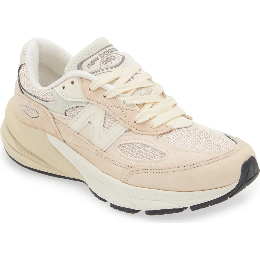 New Balance Gender Inclusive Made in USA 990v6 Sneaker in Vintage Rose/Sea Salt at Nordstrom, Size 10.5 Women's | Nordstrom