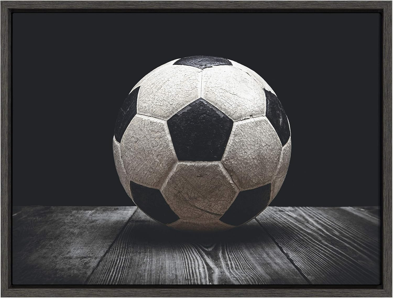 DesignOvation Sylvie Vintage Soccer Ball Sport Print Framed Canvas Wall Art by Shawn St. Peter, 1... | Amazon (US)