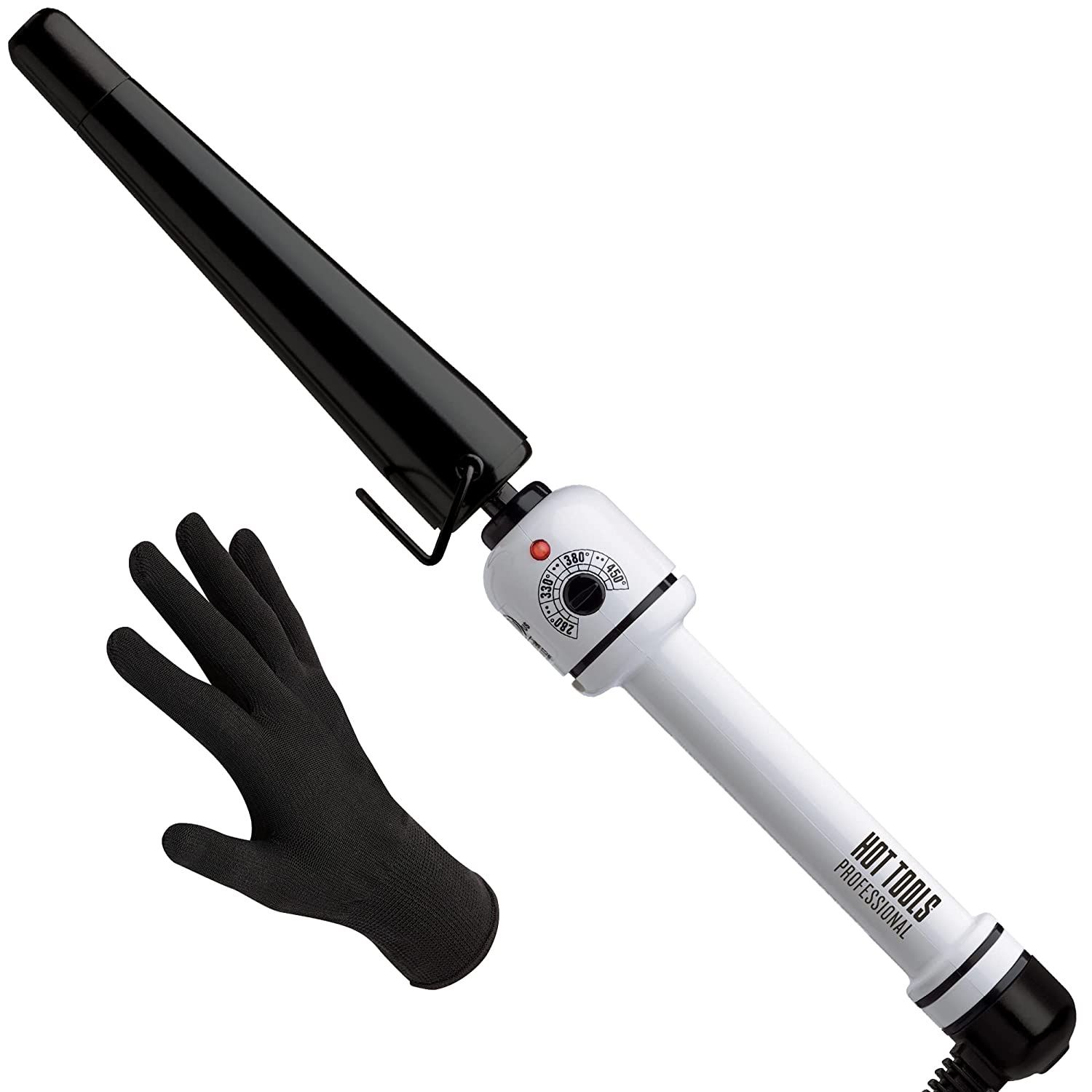Hot Tools Pro Artist Nano Ceramic Tapered Curling Wand | For Smooth, Shiny Hair (3/4 to 1-1/4 in) | Amazon (US)