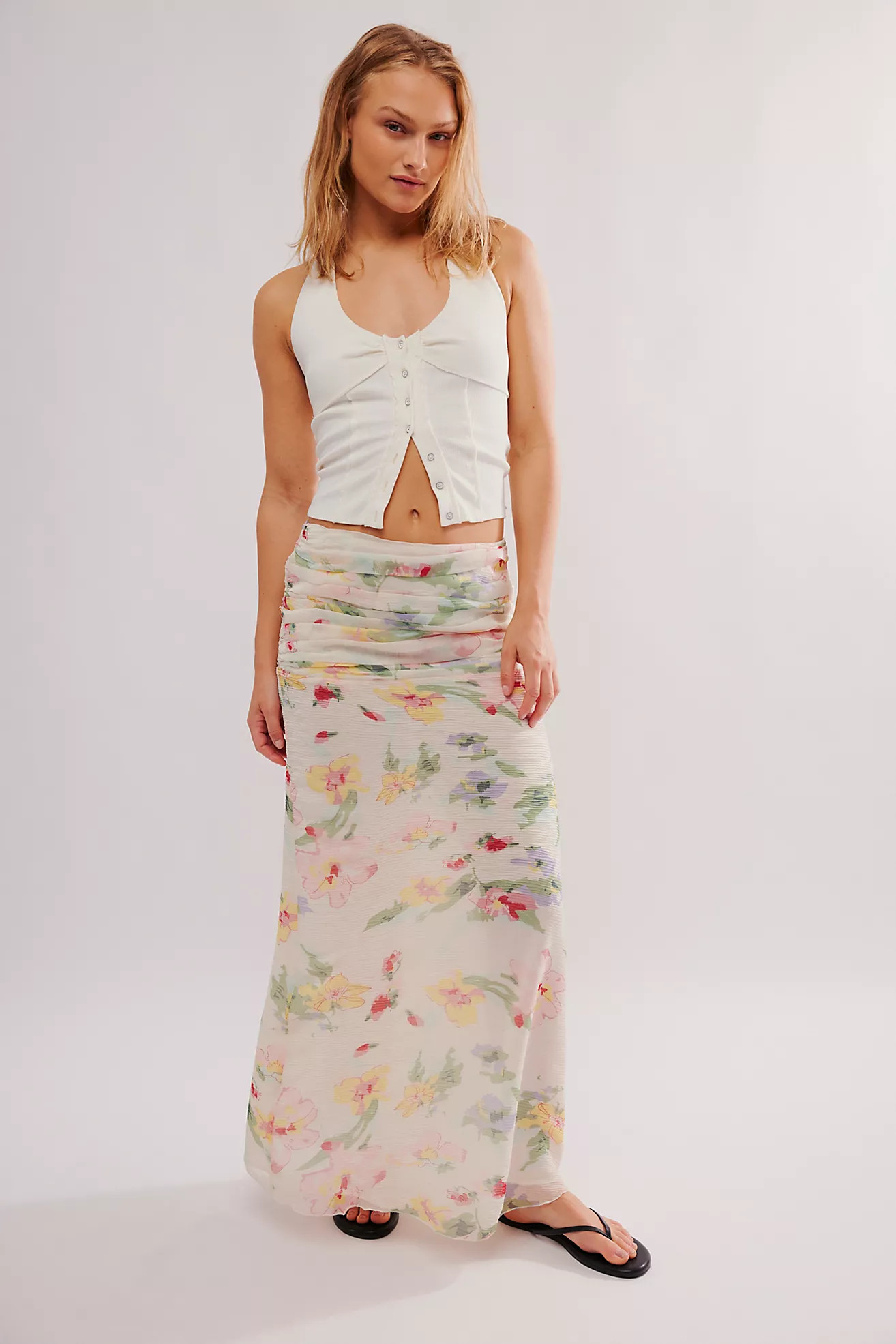 For Love & Lemons Abby Maxi Skirt | Free People (Global - UK&FR Excluded)