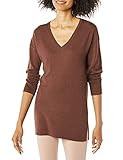 Amazon Essentials Women's Lightweight Long-Sleeve V-Neck Tunic Sweater | Amazon (US)