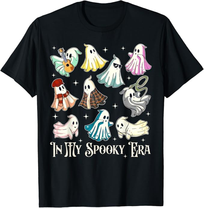 In My Spooky Era Music Lover Cute Ghost Halloween Costume T-Shirt | Amazon (US)