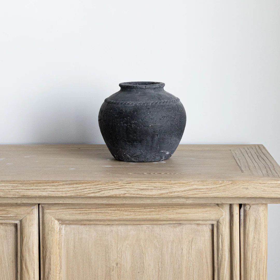 Charcoal Stripe Vase | By Luxe B Co. | luxe bCO