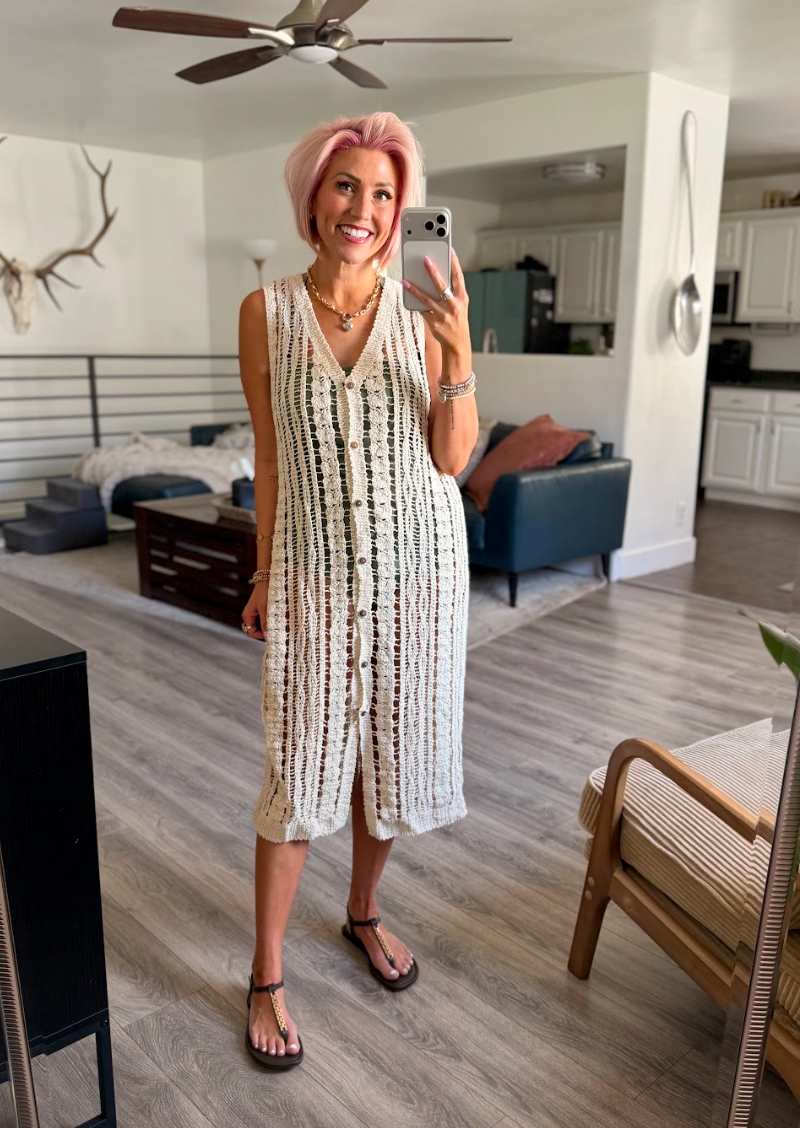 How adorable is this swimsuit coverup?? I can hardly believe it's Walmart!  

 #LTKootd #LTKSeasonal #LTKSwim