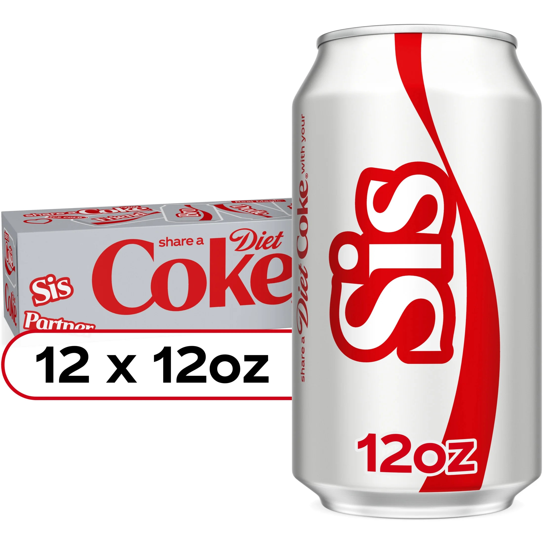 Diet Coke Diet Soda Fridge Pack, 12 fl oz Cans, 12 Pack | Walmart (US)
