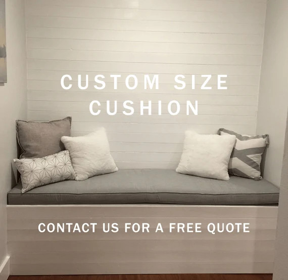 Custom Bench Cushion - Banquette / Breakfast Nook / Window Seat / Patio - Indoor Outdoor - Custom... | Etsy (US)