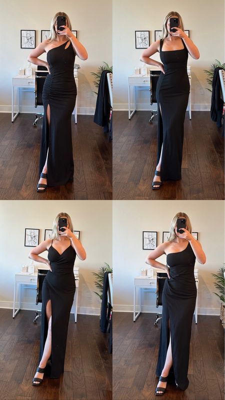 Affordable black tie wedding guest dress or bridesmaid dress options! Wearing a small in all 

#LTKwedding #LTKfindsunder50 #LTKfindsunder100