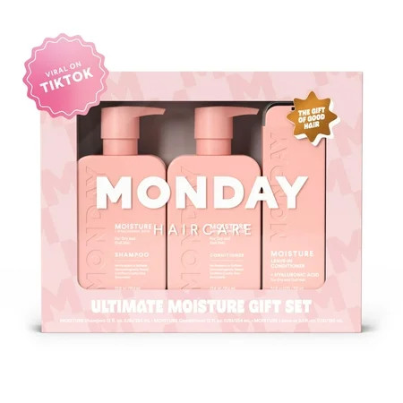 Monday Giftset - Moisture 12oz Shampoo & Conditioner Set & Moisture 5.1oz Leave-In Conditioner C30 | Walmart (US)