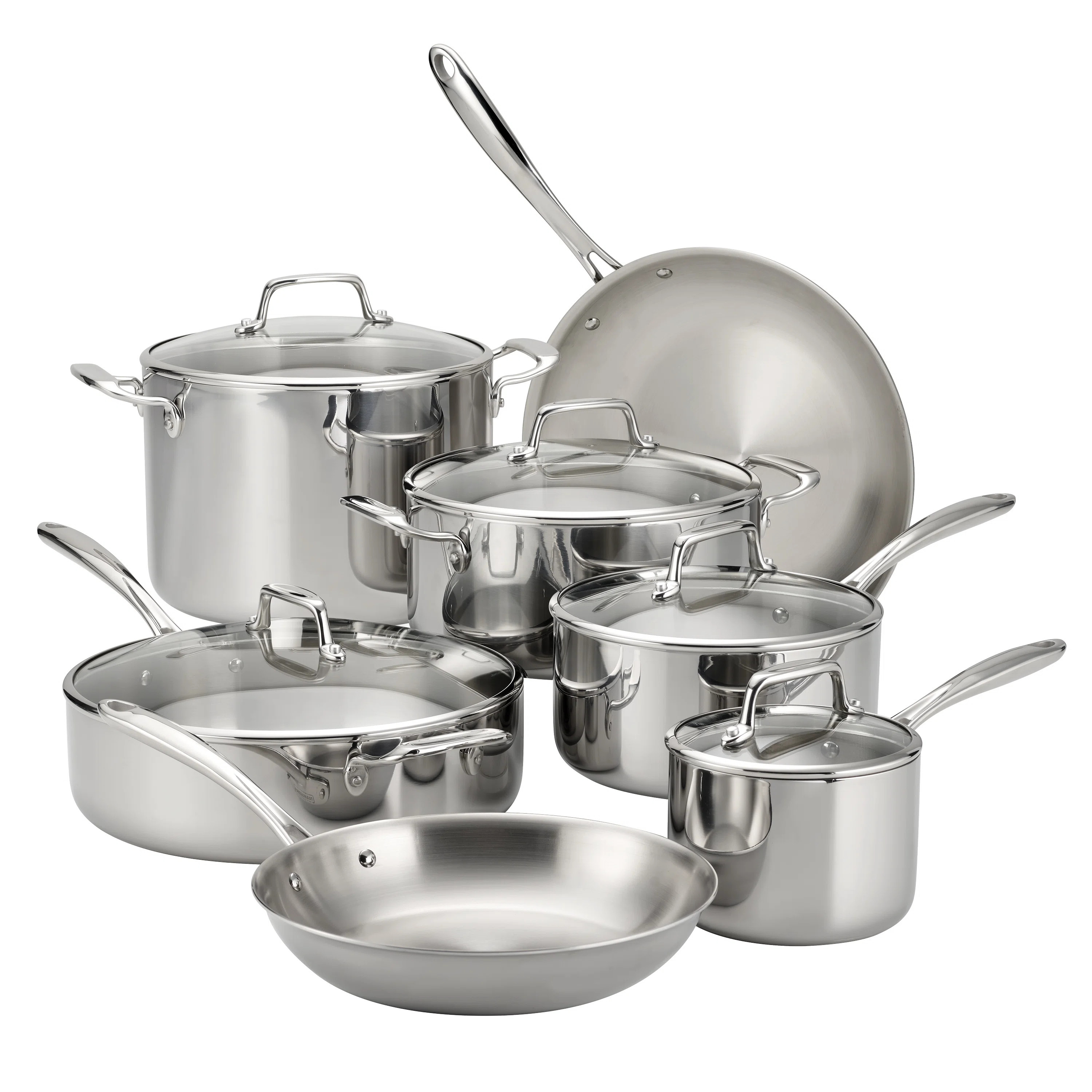 Tramontina Stainless Steel (18/10) 12 Pc Cookware Set | Wayfair North America