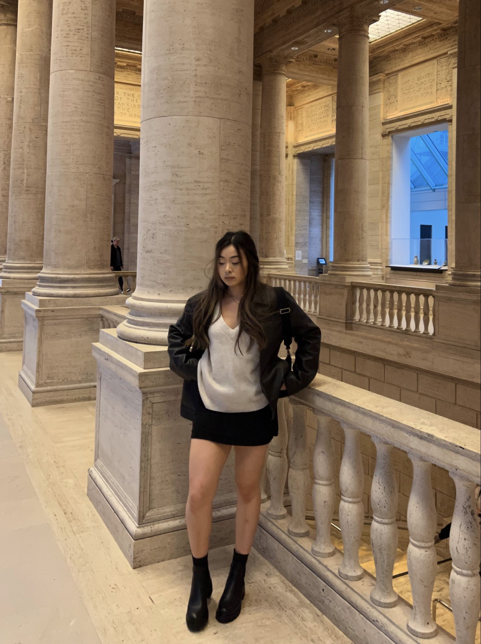 a little neutral outfit for a museum date 🤍✨ can’t go wrong with a sweater vest and a black mini skirt 🥹

#LTKfindsunder100 #LTKstyletip #LTKSeasonal