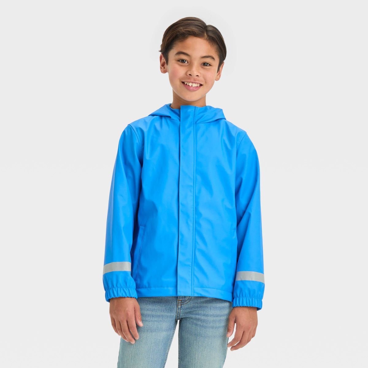 Kids' Solid Rain Coat - Cat & Jack™ Blue | Target