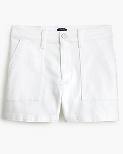 Utility white denim short | J.Crew Factory
