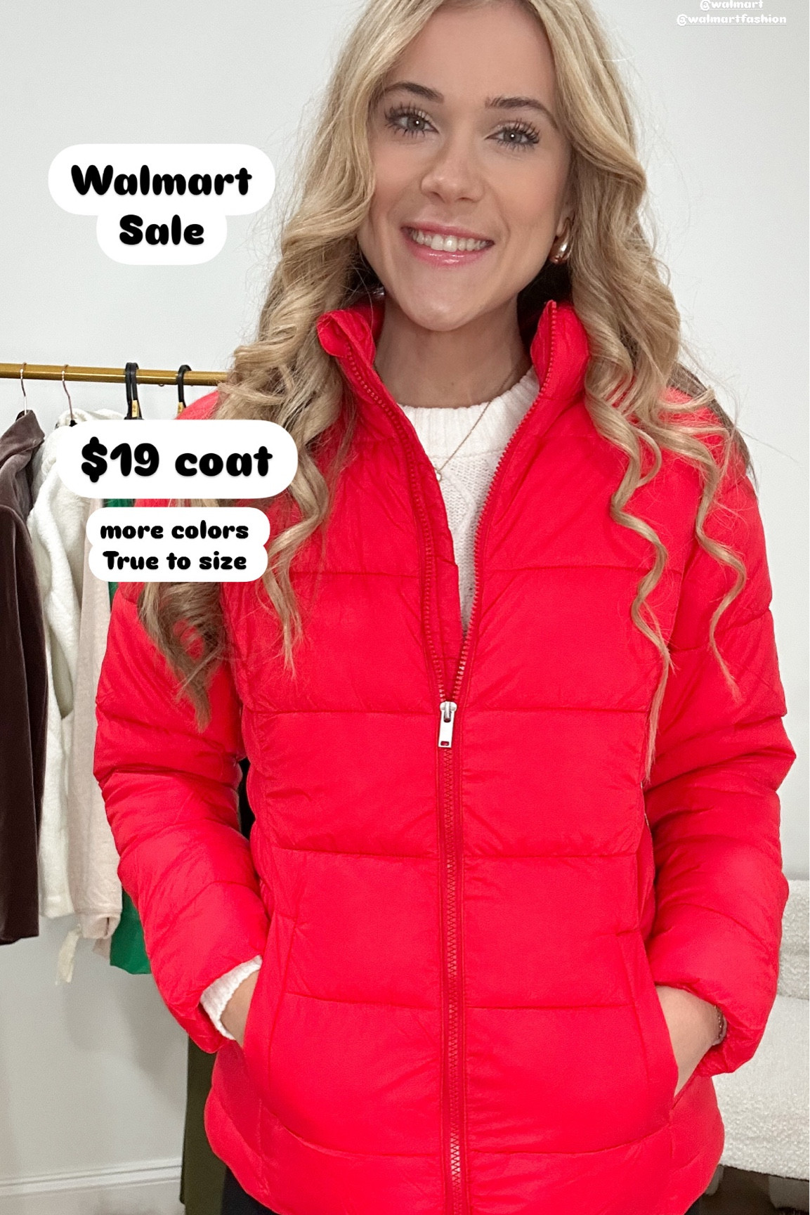 Walmart clothing sale. Walmart jacket. Winter coat $20, size small 

#LTKSaleAlert #LTKFindsUnder50 #LTKFindsUnder100