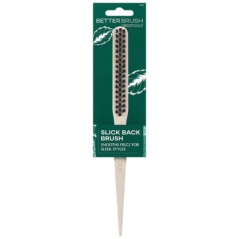 EcoTools Slick Back Hairbrush with Vegan Boar Bristles and Bamboo Handle | Walmart (US)