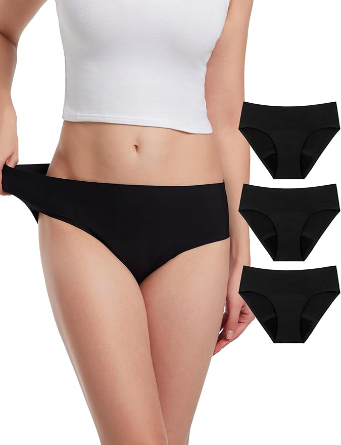 EcoPeriod Period Underwear for Women Heavy Flow, Leakproof Menstrual Underwear Seamless Period Pa... | Amazon (US)
