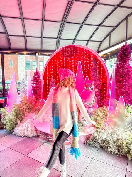 Colorful winter outfit for a night in NYC 

#LTKtravel #LTKfindsunder100 #LTKSeasonal