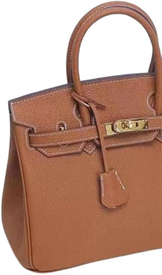 Genuine Leather Tote Bag for Women, Top Grain Pebbled Cowhide Handbag with Lock & Key, Large Capa... | Amazon (US)
