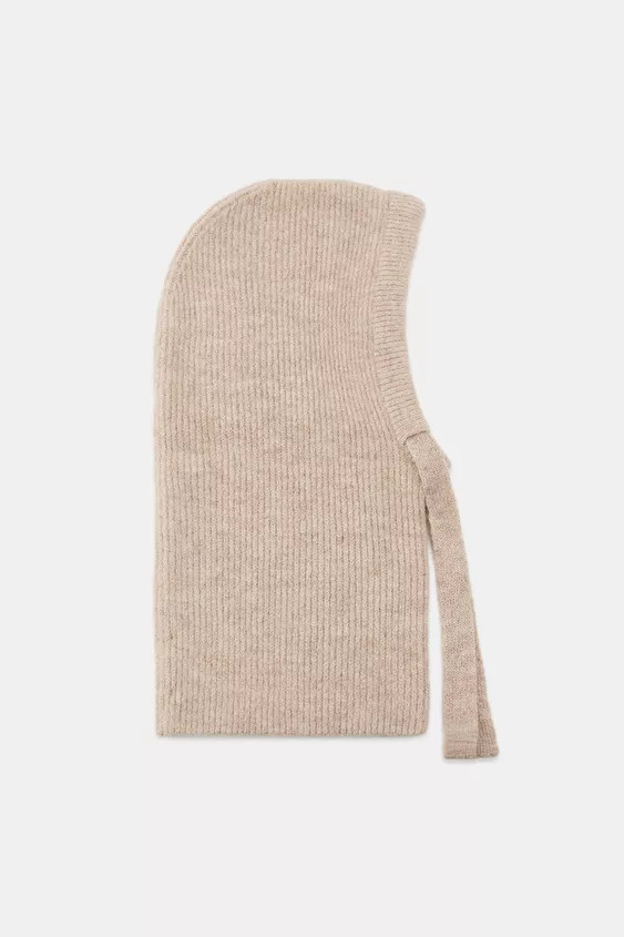 RIBBED KNIT HOOD | Zara US
